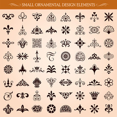 Small Ornamental Design Elements Vector