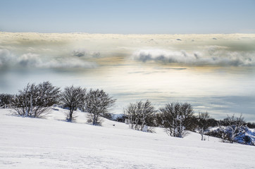 Paesaggio in montagna