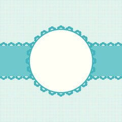 Greeting card happy birthday frame design.