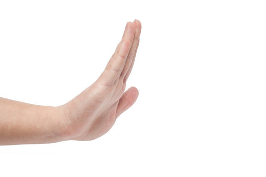148 Stop Hand Gesture Side View Stock Photos, High-Res Pictures