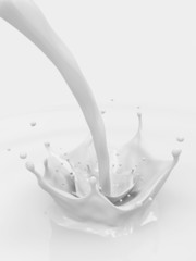 Pouring Milk Splash
