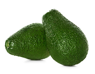 Avocado isolated on a white background.