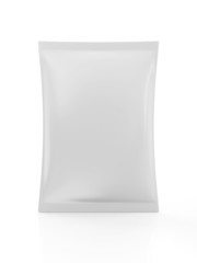 White Blank Package for Food isolated on white background