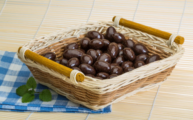 Almond in chocolate