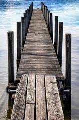 old wooden jetty