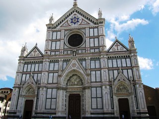 Fototapeta na wymiar Basilika Santa Croce - Piazza Santa Croce - Firenze - Florenz