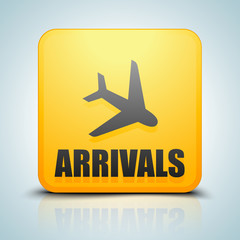 Fototapeta premium Arrivals sign