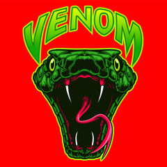 Obraz premium snake head