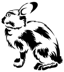Rabbit silhouette