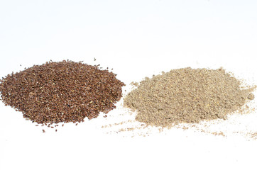 beans and ground roasted flax