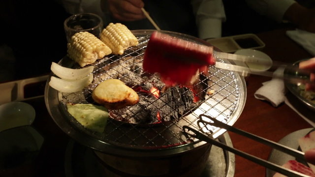 Yakiniku Japanese style of grilled meat