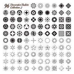 Collection of 96 Decorative Bullets