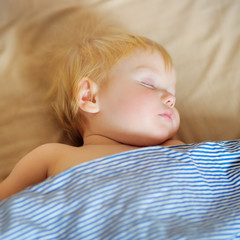 Toddler boy sleeping