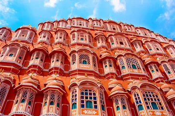 Papier Peint photo Lavable Inde Palais Hawa Mahal à Jaipur, Inde