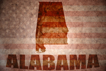 Vintage alabama map
