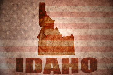 Vintage idaho map
