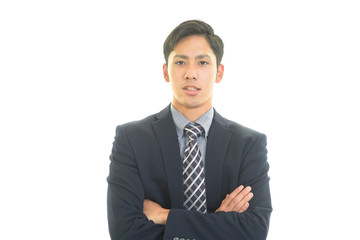 微笑むビジネスマン