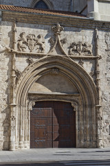 Door in the Cathedral of Burgos, Castile and Leon, Spain