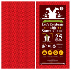 Christmas Santa Claus Invitation Card