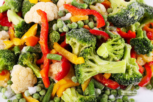 Fototapeta Frozen vegetables background