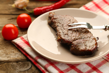 Composition with tasty roasted meat