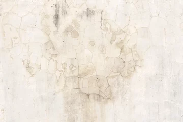 Crédence de cuisine en verre imprimé Vieux mur texturé sale White cement wall