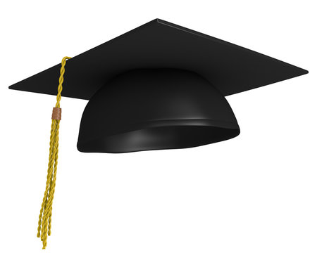 Square academic graduation cap, worn by college grads