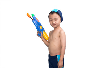 Child wearing swimsuit