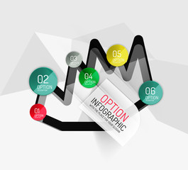 Modern abstract business geometric infographics