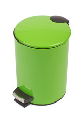 Green Waste can. Isolated on white