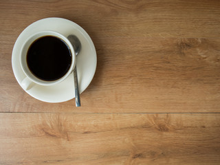 Coffee Mug on Wooden Table