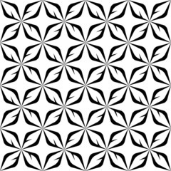 Black and white seamless pattern modern stylish.