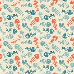 Fototapeta premium Pattern with fish