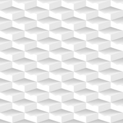 white 3d geometric seamless pattern