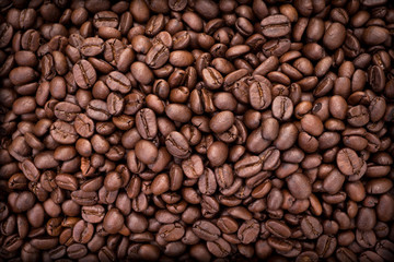 roasted coffee beans background