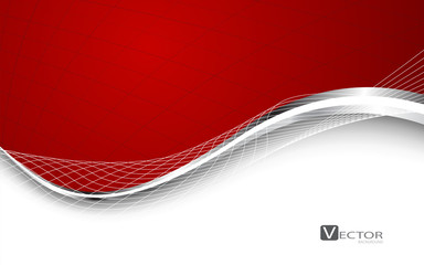 Stylish abstract red background. Vector