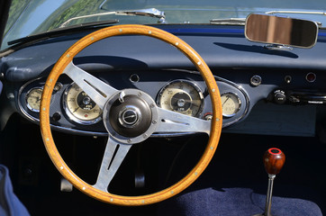 Dashboard of an Austin-Healey 3000