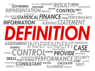 DEFINITION word cloud, business concept