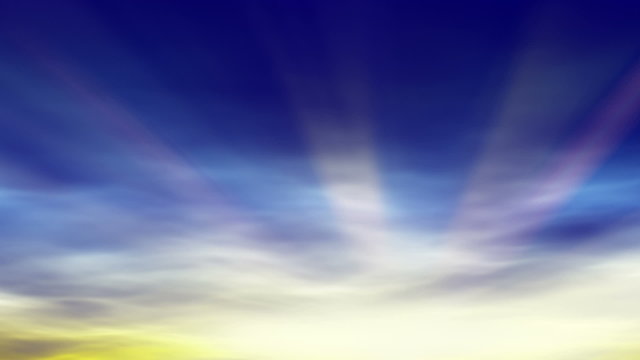abstract background - morning sunrise with sunrays (looping)