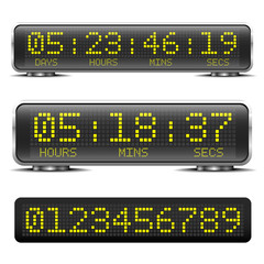 Fototapeta premium LED countdown timer