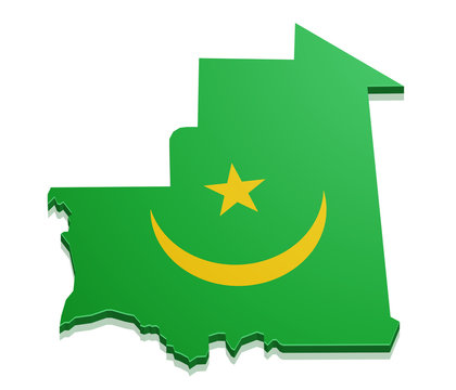 recommend clip art: Map Mauritania