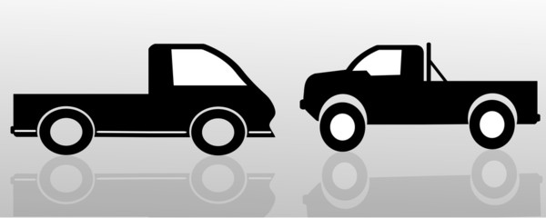 Vector silhouette of the car.