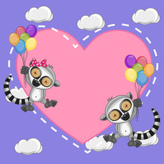Obraz na płótnie Canvas Lovers Lemurs
