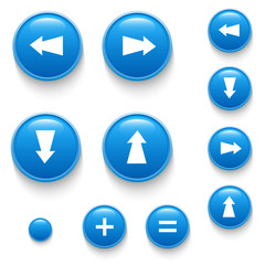 Directional buttons blue