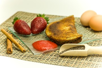 Bananen-Chia-Pfannkuchen-Unschaerfe-11