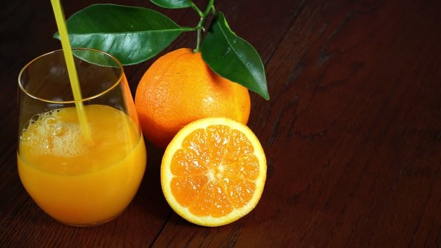 juice of fresh oranges