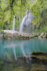 Fototapeta na wymiar landscape with waterfall