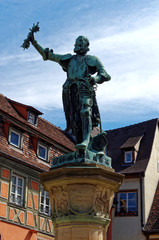 Fototapeta na wymiar Statue Lazare de Schwendi Colmar
