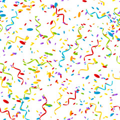 Seamless pattern with color confetti