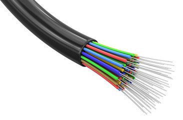Optic fiber cable (clipping path included) - 78042578
